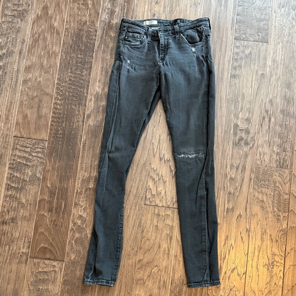 AG Adriano Goldschmied Charcoal Skinny Jeans